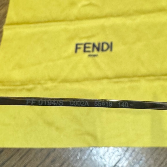 Fendi Blue/Gold 140MM Sunglasses - Picture 9 of 12